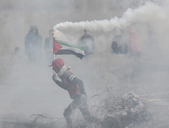 Gazze snrndaki gsterilerde 11 Filistinli yaraland