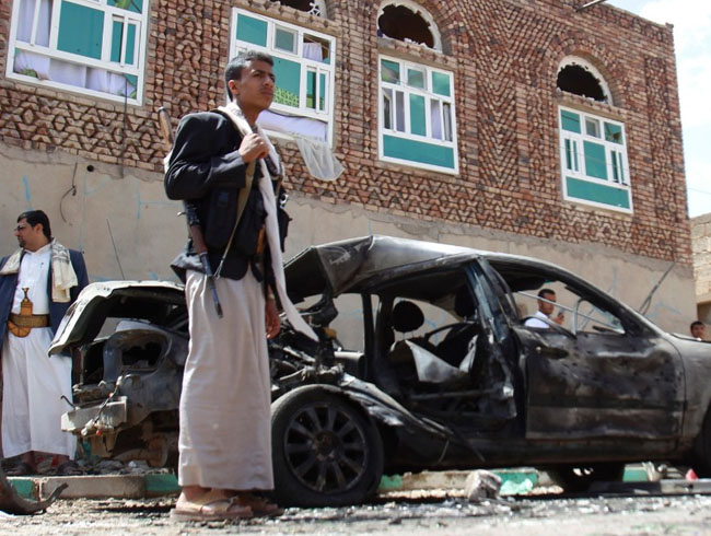  Taiz'de askeri arac hedef alan bombal  saldrda 4 asker ld      