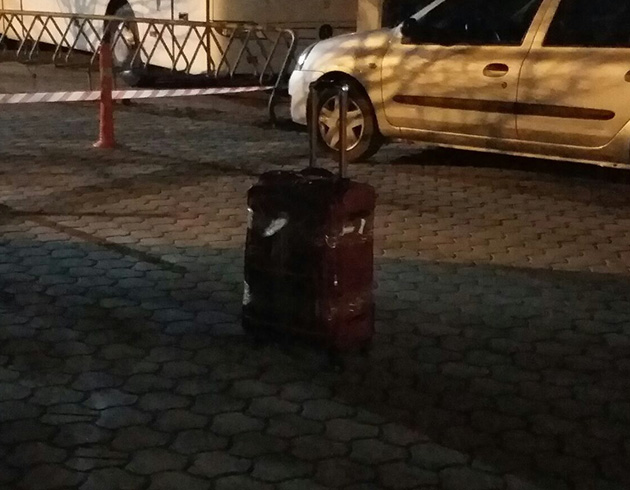 Bursa'nn negl ilesinde pheli bavul alarm