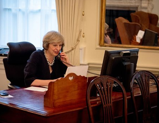 May, Suudi Arabistan Kral� ve Veliaht Prensi ile telefonda g�r��t�