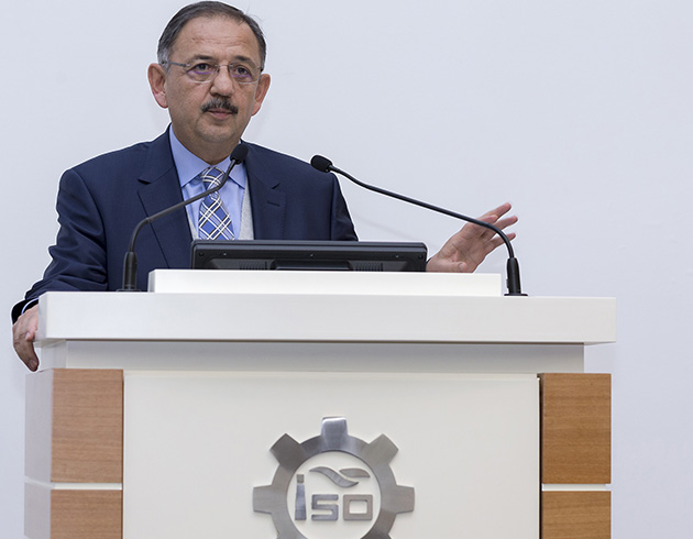 Bakan �zhaseki �SO Meclis toplant�s�nda konu�tu