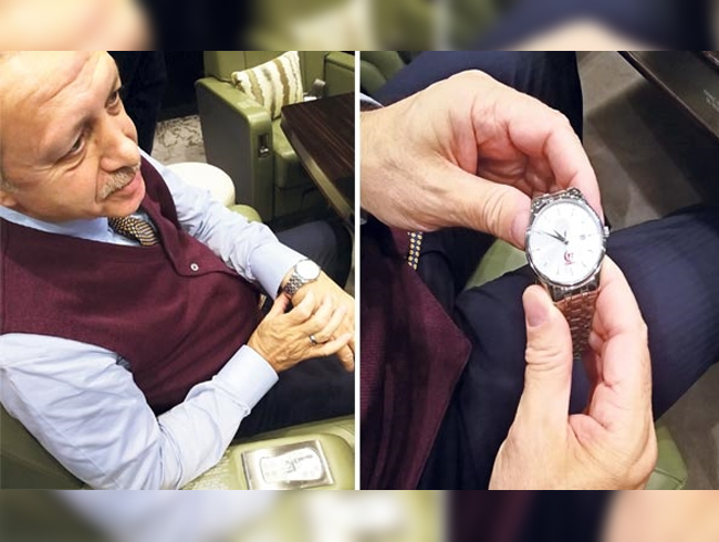 Cumhurbakan Erdoan, bu kol saatini 15 Temmuzun yl dnmnden bu yana kolundan karmyor