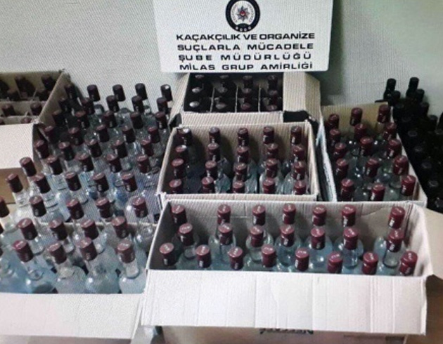 Mu�la polisinden sahte i�ki operasyonu  