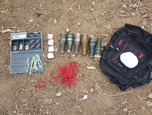 Mardin'de 52 kilo a��rl���nda tuzaklanm�� patlay�c� bulundu