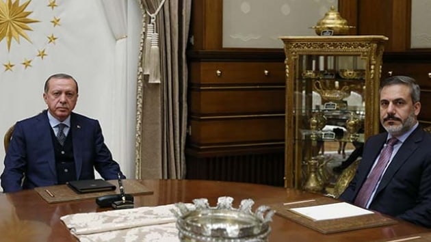 Cumhurbakan Erdoan, MT Mstear Fidan' kabul etti