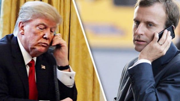 ABD Bakan Trump'n Fransa Cumhurbakan Macron'la telefonda grt