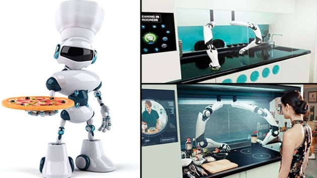 Mutfaklarda robot alar