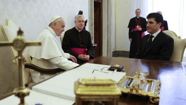 IKBY Babakan Barzani Papa Franciscus ile grt