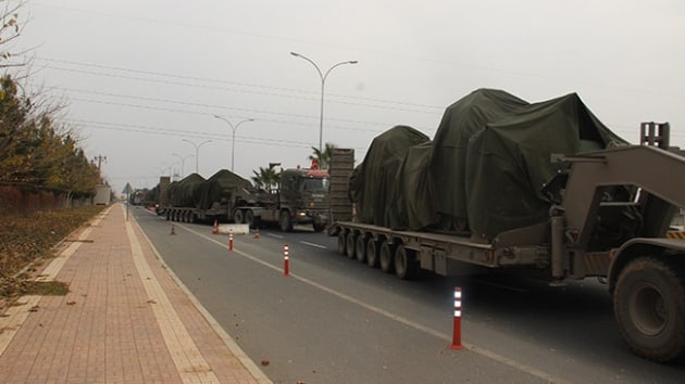 Suriye snrna askeri sevkiyat: 12 aralk konvoy anlurfa'ya ulat