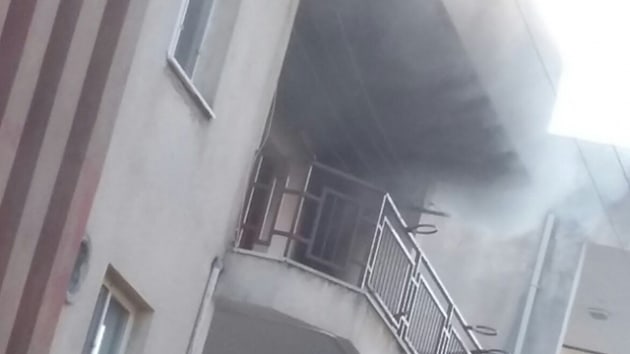 Milas'taki yangnda bir evde maddi hasar olutu  