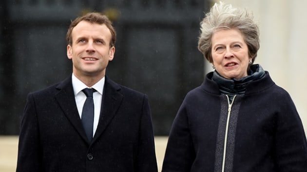 May-Macron ortak basn toplants dzenledi