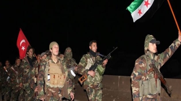 SO Afrin operasyonu iin Trk bayraklaryla bekliyor