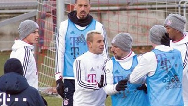 Bayern Mnih'te James Rodriguez ile Rudy birbirine girdi
