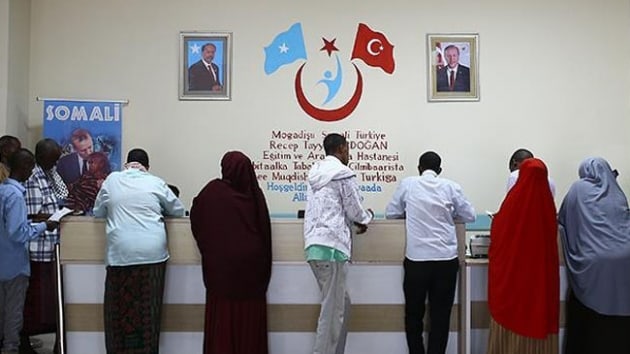  Trk hastanesi Somali'de ifa datyor