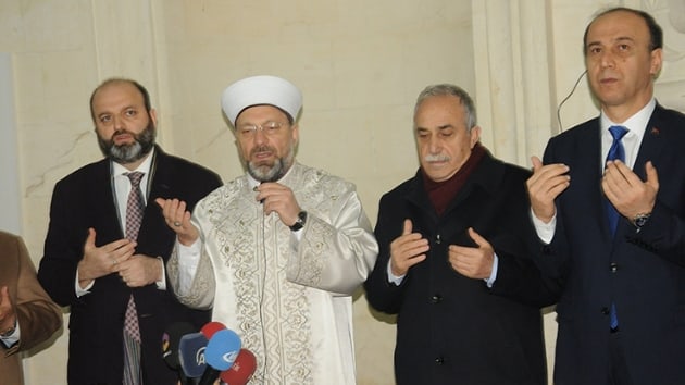 Diyanet leri Bakan'ndan Zeytin Dal Harekat'na katlan gvenlik glerine dua
