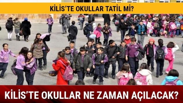 Kilis'te  4 ubat tarihinde okullar tatil oldu