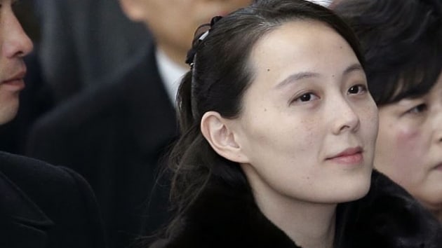 Kuzey Kore lideri Kim Jong-un'un kz kardei Kim Yo-jong ve beraberindeki heyet PyeongChang'a gitti