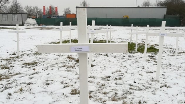 Almanya'da cami arsasna halar dikildi  