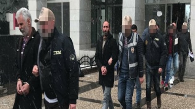 Erzurum'da 6 kii terrden tutukland