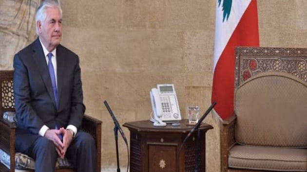 Lbnan'dan  ABD Dileri Bakan Tillerson ve souk karlama aklamas