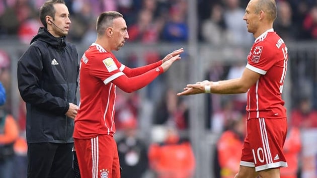 Bayern'de Robben ve Ribery yedek kulbesinde!