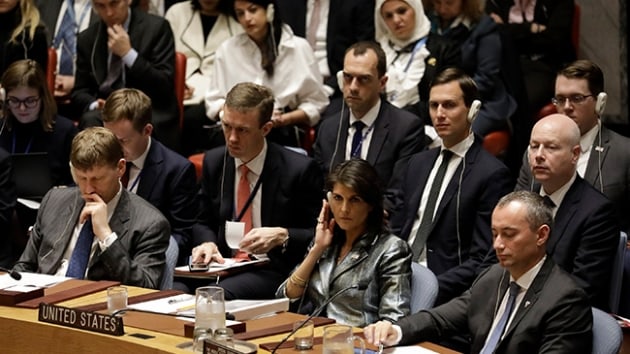 ABD'nin BM Daimi Temsilcisi Haley'den Mahmud Abbas'a: BM zerinden sonu alamazsnz, bizimle hareket edin