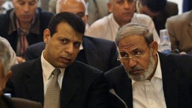 Msr'n bakenti Kahire'de bulunan Hamas heyeti, Fetih Hareketi'nden ihra edilen Dahlan'a yakn isimlerle grt