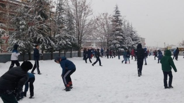 Bitlis'te ve Van'n Bahesaray ilesinde kar ya nedeniyle okullar tatil edildi