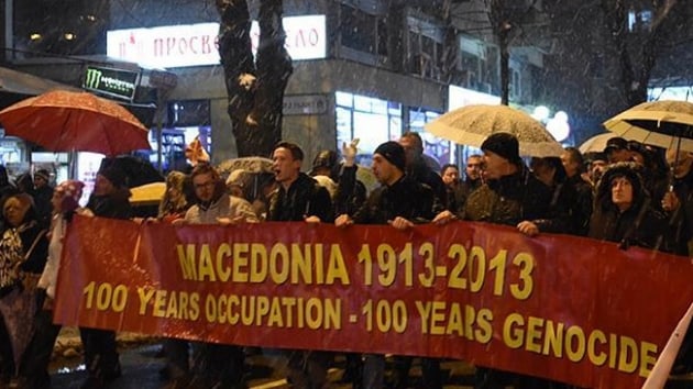 skp'te Yunanistan ile 'isim sorunu' protesto edildi