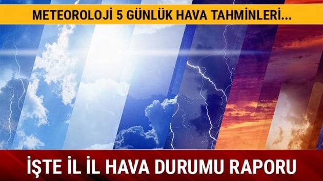 Yurt genelinde kuvvetli ya bekleniyor