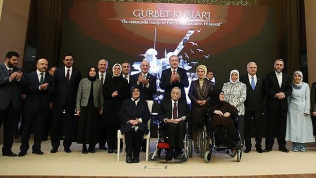 Cumhurbakan Erdoan, 'Gurbet Kular' belgeselinin galasna katld
