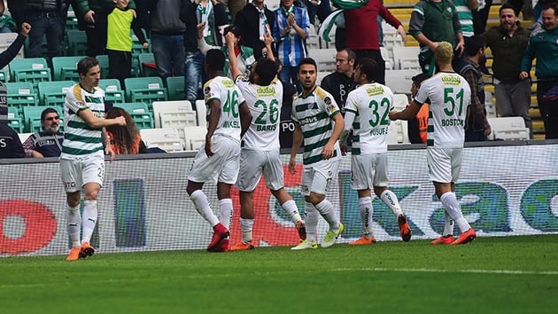 Bursaspor sahasnda Sivasspor'u 1-0 malup etti