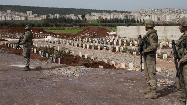 Afrin'de terrist mezarlar bulundu 