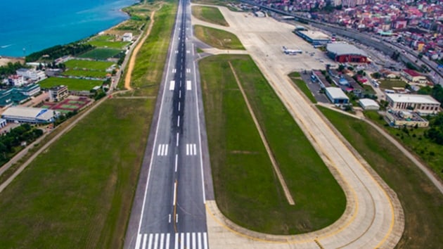 Trabzon Havaliman'nda onarm almalar balatld 