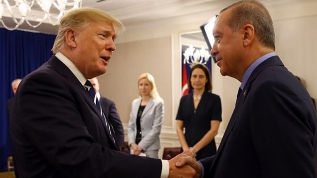 Cumhurbakan Erdoan, ABD Bakan Trump'la telefonda grt