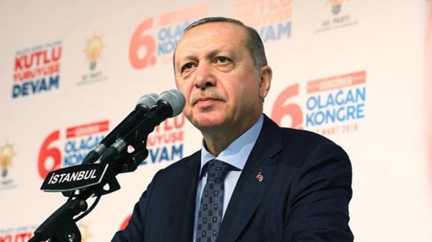 Cumhurbakan Erdoan: Trk milletinin iradesini esir alabilecek hibir dnyevi g yoktur