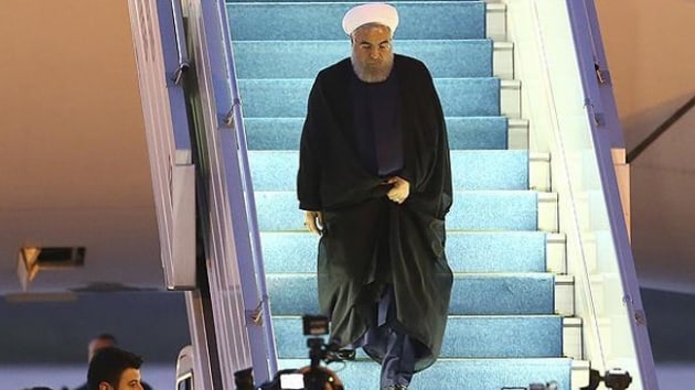 ran Cumhurbakan Ruhani, resmi temaslarda bulunmak zere Ankara'ya geldi