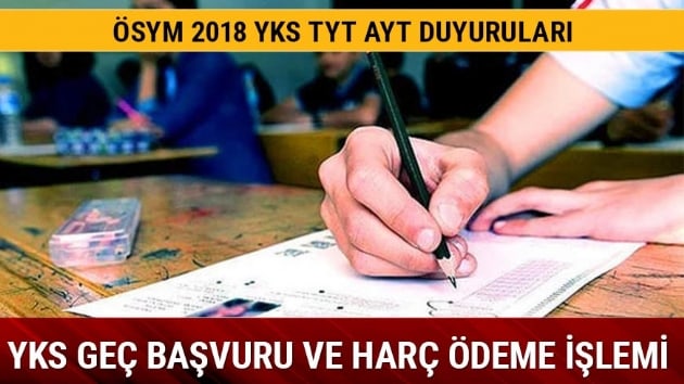 YKS 2018 snav tarihi ne zaman 