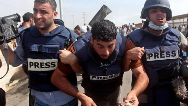 Filistin'de son 18 ylda 24 gazeteci srail saldrlarnda hayatn kaybetti