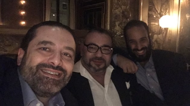 Suudi Arabistan Veliaht Prensi bn Selman Paris'te Lbnan Babakan Hariri ve Fas Kral Muhammed ile gizli bir grme gerekletirdi