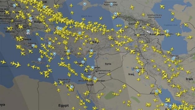 Eurocontrol'dan Dou Akdeniz'de uu yapacak hava yolu irketlerine uyarda bulunuldu
