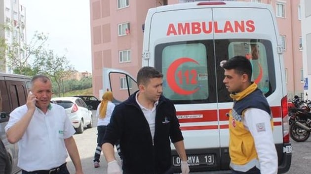 Antalya'da 9. kattan den kii feci ekilde can verdi