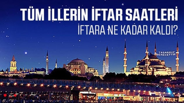Diyanet il il sahur vakitleri