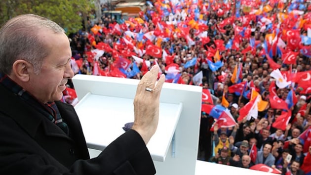 Cumhurbakan Erdoan: Kurla tehdit etmeye kalkmayn bu lkede yaam hakk bulamazsnz