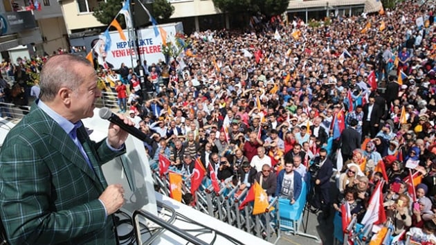 Cumhurbakan Erdoan: CHP kallelere kol kanat gerdi