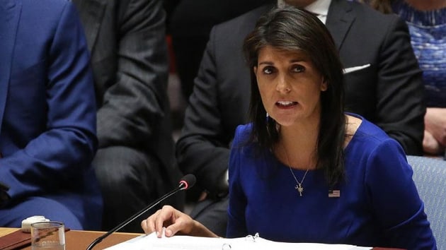 ABD'nin BM Daimi Temsilcisi Haley: Suriye'den  eyi baarmadan kmayacaz