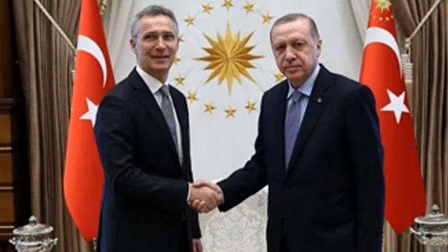 Cumhurbakan Erdoan, Stoltenberg kabul sonras ilk aklama: NATO-Trkiye ilikileri ve Suriye konuuldu