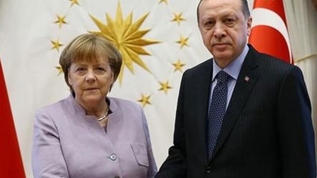 Erdoan ve Merkel grmesinde 'toprak btnl' vurgusu