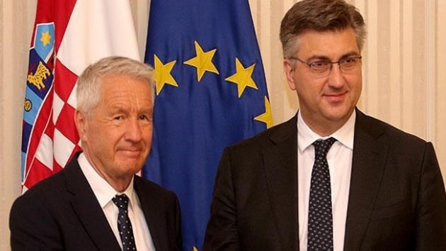 Hrvatistan'da bulunan Avrupa Konseyi Genel Sekreteri Jagland: Rusya ile AB arasnda gzle grlr bir gerilim var