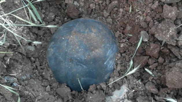 Gaziantep'te buday tarlasnda bulunan metal cisim imha edildi